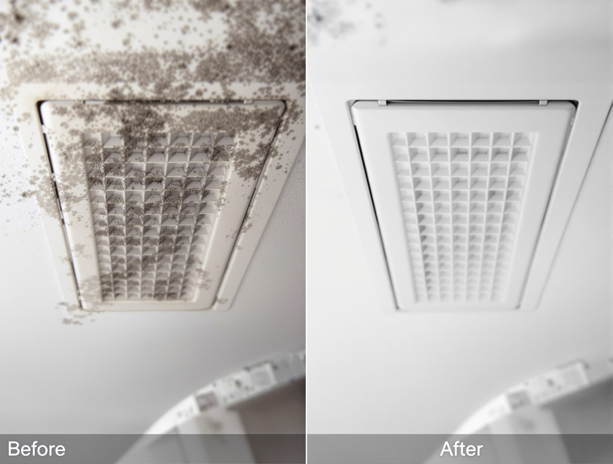 Air vent cleaning Long Island — technician clearing debris from supply register